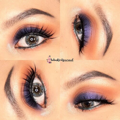 #EOTD•Details👇🏻Eyebrow: #focallure brows gel cream ‘02 chocolate’Eyeshadow: #byscosmetics @byscosmetics_id @byscosmetics berries eyeshadow palette, #wetnwild single shadow ‘moon child’Eyeliner: #makeovercosmetics @makeoverid pencil liner ‘black jack’ & ‘zzzzzzz’Highlight: @wnwcosmetics ‘Precious Petals’Lower lash mascara: @essence_cosmetics #essencecosmetics i love extreme mascaraFalse Lashes: 3D-15 from aliexpressContact lenses: #x2softlens @x2softlens bio four ‘grey diamonds’