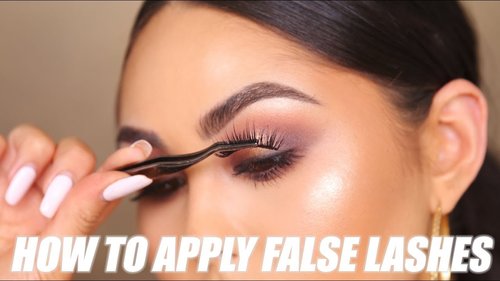 How To Apply False Lashes for Beginners | Roxette Arisa - YouTube