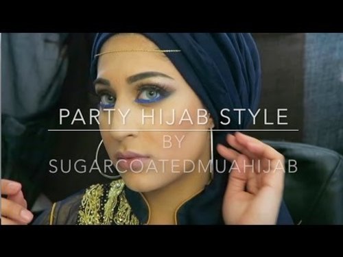 Party Hijab Style | SugarCoatedMUAHijab - YouTube