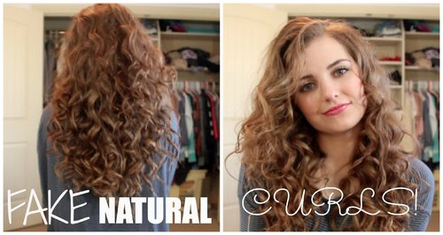 How To Fake Naturally Curly Hair! - YouTube