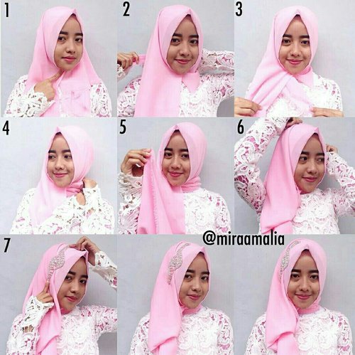 hijab tutorial super easy for party