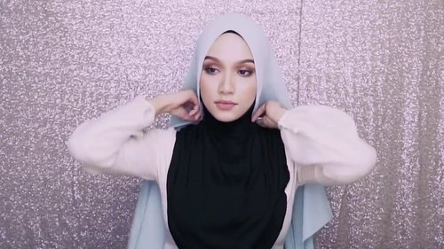 Wedding Hijab Tutorial Modern  Syrian Style with Headband simple - YouTube