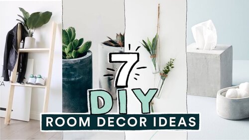 7 DIY EASY ROOM DECOR IDEAS! (Pinterest Inspired) // Lone Fox - YouTube