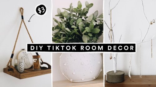 Recreating VIRAL TIK TOK DIY Projects + Room Decor - YouTube