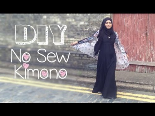 DIYâBack to School NO Sew Kimono - YouTube