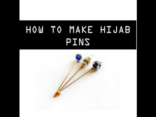 HOW TO MAKE HIJAB PINS AT HOME - DIY HIJAB PINS - MUSKA JAHAN - YouTube