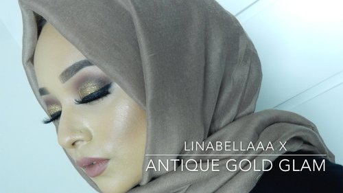 Antique Gold - Glitter/Party Makeup Tutorial - YouTube