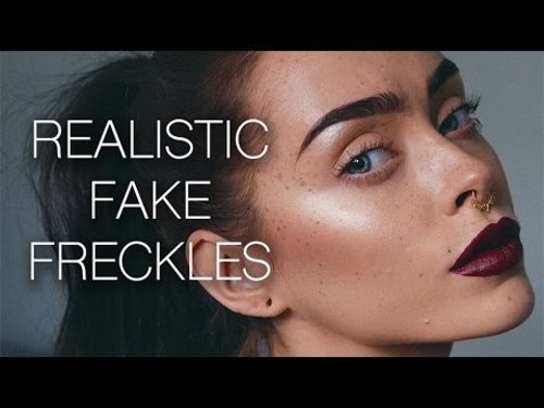 Makeup Tutorial: Realistic Fake Freckles - YouTube