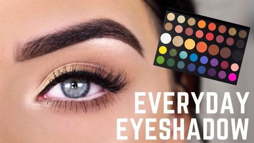 EASY EVERYDAY EYESHADOW | James Charles Palette Eye Makeup Tutorial - YouTube