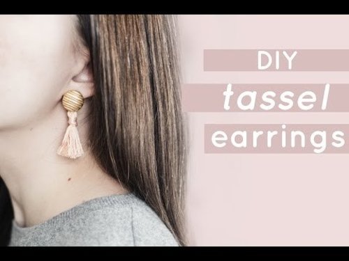 DIY Tassel Earrings | Chic Ãthique - YouTube