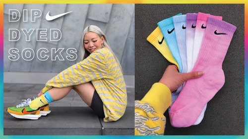 How To Dip Dye Socks | OmbrÃ© Nike Socks - YouTube