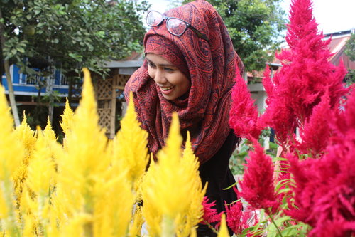 #ClozetteID #Flower #Colorfull #HijabCasual