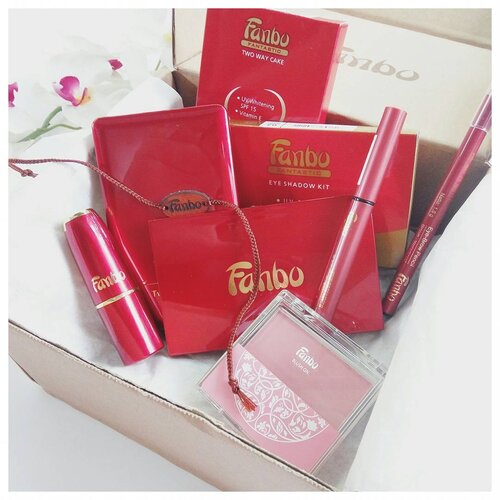 Little surprise but I love it from @fanbocosmetics. ❤ A one brand make up tutorial, girls? 😘#sneakpeekbyvina