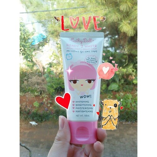 Thank you @devianviana ＆ @mslie86 ♥♥
#cathydoll #ready2white #milkydresscreampack #instantwhitening #whitening #pink #cute #love #skincare #brightening #thailandskincare #thanks #clozetteid #clozettedaily #potd