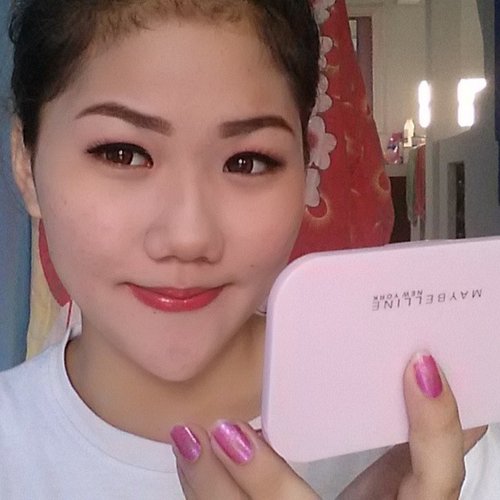 Find out how to get this look on my blog~ pinkuroom.blogspot.com ♡ direct link on my bio :) #pinkuroom #mymnymoment #myfirstmoment #maybellineina #clearsmooth #allinone #powder #makeup #beauty #turitorial #makeupturitorial #makeuptips #selfie #selca #selfies #instafamous #potd #motd #fotd #clozetteid #likeforlike