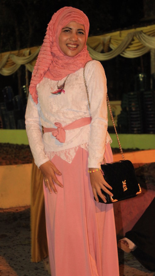 simple and casual hijab