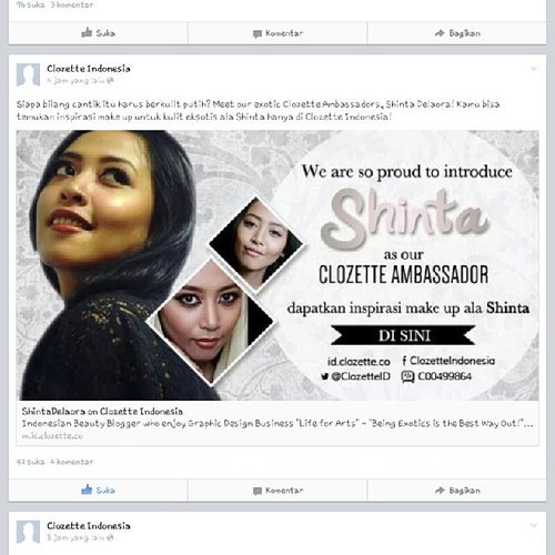 Dear @clozetteid .... I do do do do LOVE your caption on this #Facebook post.... thanks for shout my page out !! ♥♡♥ #blessed #clozetteid #clozetteambassador #clozette #indonesianbeautyblogger #exotics #tannedskin #beautifulyou #grateful