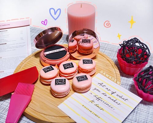 @lakmemakeup @clozetteid#CewekSerbaBisa #CushionSerbaBisa #ClozetteID*macaron buatan sendiri💕Btw garis2 di foto aku gambar sendiri loh 😍 sama lope2 star2nya juga gambar sendiri:D