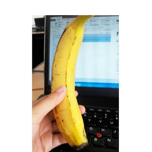 Cemilan sebelum makan siang. Pengen sehat banget emang. Ini salah satu banana yg bisa saya makan. Enak sih. 😋@sunprideid #ClozetteID