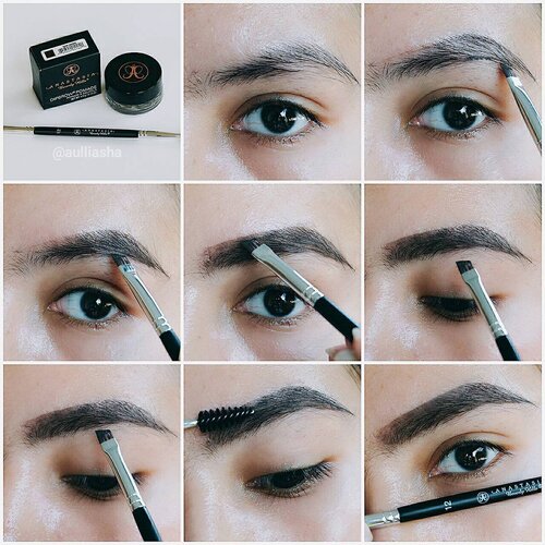 Anyway akhirnya setelah sekian lama, baru nyobain @anastasiabeverlyhills dipbrow pomade gel (belinya di @padusee) , disini aku pakai shade yang Dark Brown, warnanya 11-12 sama alis aku... Dan aku juga pakai brushnya yang no 12, dua - duanya menurut aku worth every money 👌 ini masih belum rapih banget karena aku juga ngga pakai concealer di pinggirannya, tapi aslinya bikin gini cuma 2 menitan aja sebelum berangkat tadi pagi 😂 sekian. #beautyblogger #ngalis #eyebrows #eyebrowtutorial #bbloggers #clozetteid #clozette #bloggerbabes