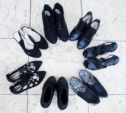 Blog Updated! Favourite Black Shoes ❤ click link on my bio :) #clozettedaily #clozetteid #bbloggers #fashionbloggers #blackshoes #blackshoescollection #black #happysunday #blogger #fashion #fashionpost #fashiongram #instamood #instalove #instashoes #flatlay