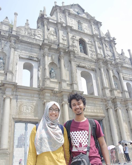 Our first time travelling aboard day 1 was super amazing, like rujak 😂. Double you means double trouble 🙊
.
.
.
#niaxaryomacau #ruinsofstpaul #clozetteid #niaxaryo #discovermacau #exploremacau