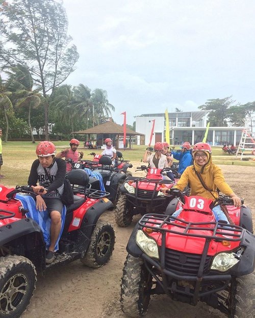 Dare to drive ATV? Its fun 😋
.
.
#ATVriding #BLR #pesonaindonesia #bintanlagoonresort #lagoiadventure #clozetteid #explorebintan #wisatabintan