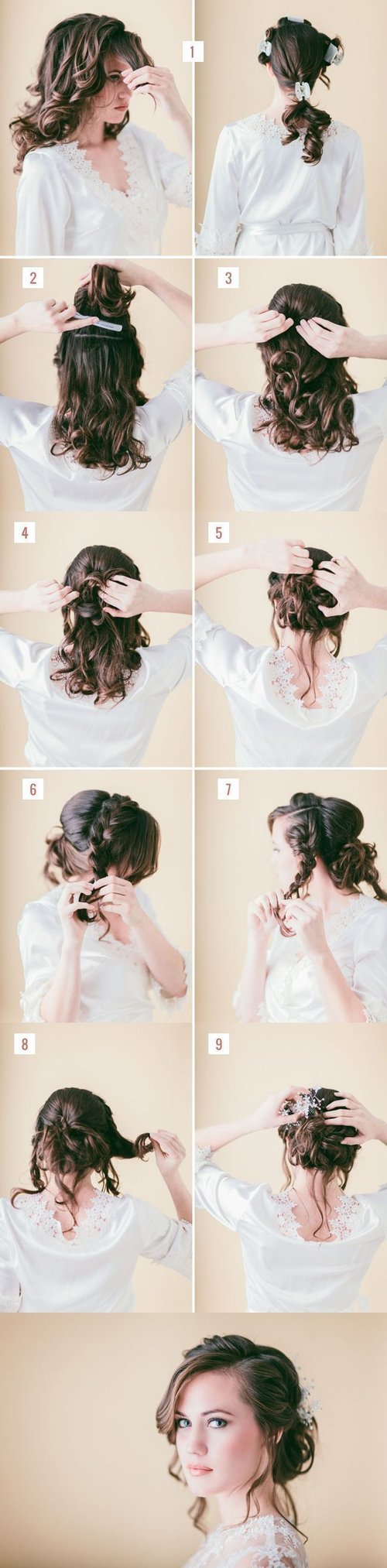  DIY – Loose braided updo tutorial weddings prom – Step by Step Hair Tutorial