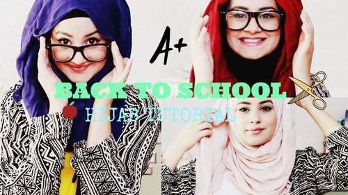  Quick and Simple Hijab Tutorial â¡ Back To School! - YouTube