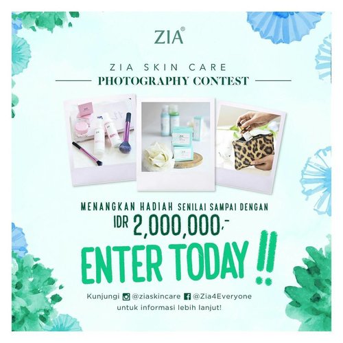 @ziaskincare is holding #ziaphotographycontest . Simply upload your healthy skin look using Zia Skin Care and get the chance to win their prize worth up to Rp 2 million
.
.
#sbbxziaskincare #ziaskincare #zia #blogger #beautyblogger #clozetteid #indonesiablogger #indonesiabeautyblogger #beautybloggerindonesia #bloggerindonesia #beautybloggerid #sbybeautyblogger #surabayabeautyblogger #beautybloggersurabaya #bloggersurabaya #surabayablogger #sbyblogger #bloggerceria #bloggerceriaid #bloggerperempuan