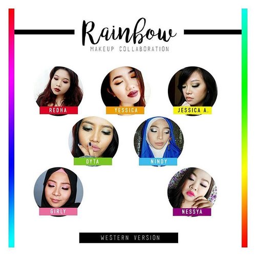 "Somewhere over the RAINBOW..."
@sbybeautyblogger had a makeup collaboration a few weeks ago, and its theme is RAINBOW
Divided into 2 groups, Western and Asian.
Check each of participant profile to see their look up close 😄
.
.
#sbbrainbowcollab #blogger #beautyblogger #clozetteid #indonesiablogger #indonesiabeautyblogger #beautybloggerindonesia #bloggerindonesia #beautybloggerid #sbybeautyblogger #surabayabeautyblogger #beautybloggersurabaya #bloggersurabaya #surabayablogger #sbyblogger #bloggerceria #bloggerceriaid #bloggerperempuan