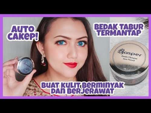 [Review] BEDAK TABUR TERBAIK! WAJIB COBA! Jasper Skincare Powder Olympian Acne Natural | Khansamanda - YouTube