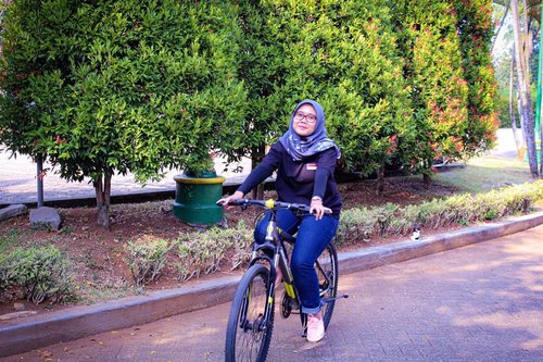 Kangen deh main sepeda lagi 🚲🚲 ___________#Clozetteid #holiday #weekend #outing #saturday #bycicle #evidibogor #workout #missmoment #moment #ootd #hotd