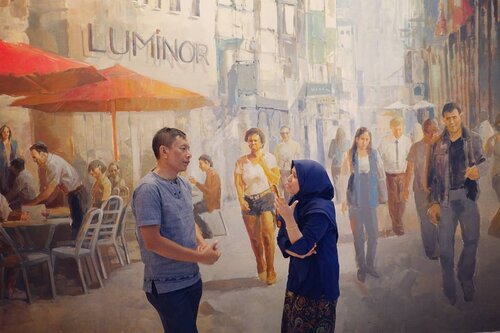 Dalam pernikahan itu ada pasangan suami istri yang saling memahami. Memahami kalau punya istri baik hati tapi kalau ngomong susah berhenti 😅😂. #lover #husbandandwife #cinta #happy #share #mom #clozetteid