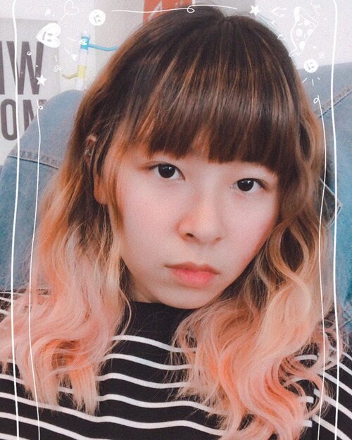 Can I live with this hair........ 🥰 #japobshairjourney...#clozetteid #hairstyle #blogger #orangehair #pastelhair #ombrehair #ggrep #wavyhair #beautyblogger #fashionblogger #lifestyleblogger #styleinspo #hairinspo #머리 #머리스타일 #머리스타그램