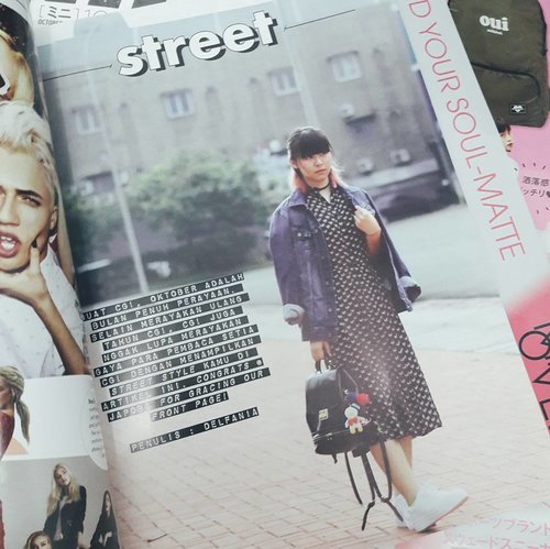 Appeared on the front page of @cosmogirl_ind street style section 😘...#fashionblogger #fbloggers #cgstreetstyle #streetstyle #streetstyler #fashion #styleblogger #vintage #denimjacket #vintagedress  #bloggers #bloggerbabes #clozetteid #proudblogger #asiangirl #bigdreamerblog