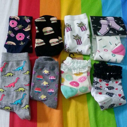 I have this thing with socks. I just can't get enough of cute socks! ♡