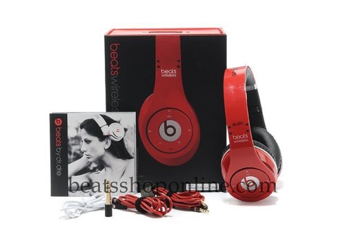 Red Beats Wireless By Dr.Dre Studio Over the Ear Headphones Shop Online