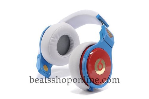 Cheap Monster Beats Pro Studio Over Ear Headphones Blue and White
