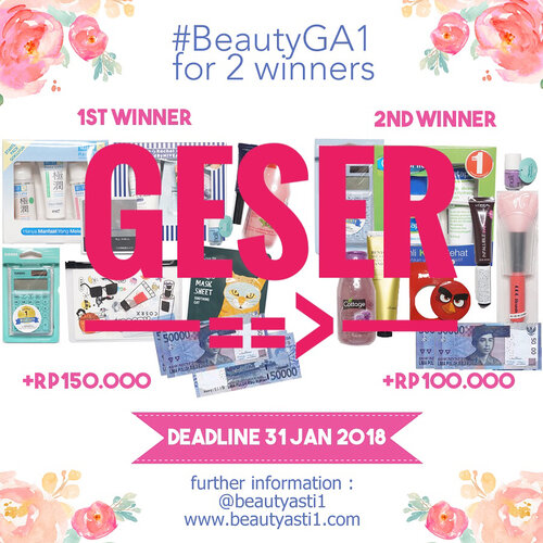 [🎁GIVEAWAY🎁] Btw yang udah ikutan #BeautyGA1 dan sudah memenuhi syarat nya pasti sudah aku LIKE♥️. Kalau belum di like berarti masih belum memenuhi persyaratan. Coba di geser dulu foto nya ya dan lihat cara nya :..1. Follow Instagram @beautyasti1 , blog beautyasti1.com (Caranya : Klik Follow My Blog - GFC) , dan Google+ aku (Caranya klik Google+ Followers ==> Klik add to Cirlces) 2. Regram poster giveaway ini di Instagram kamu, dengan multiple foto kedua adalah hasil capture salah satu postingan di beautyasti1.com yang kamu suka (Kamu pilih ya salah satu postingan di blog aku yang kamu suka, terus kamu capture)3. Tulis caption kenapa kamu suka dengan postingan tersebut dan cantumkan juga nama Google+ dan nama GFC kamu dengan hashtag #BeautyGA1 4. Tag teman kamu sebanyak banyak nya untuk ikutan #BeautyGA1 (minimal 5 orang)5. Kriteria penilaian berdasarkan caption  terbaik (Juri tambahan : @MsrenC)6. Deadline 30 Januari 2018 dan pengumuman pemenang 3 Februari 2018 di IG Story @beautyasti1 ..Good luck!...#clozetteid #kuis #kuisberhadiah #quiz #gaindo #giveaway #giveawayindo #regramcontest #giveawayindonesia #indogiveaway #kontes #kontesberhadiah #gratis #gratisan #hadiah #FREEONGKIR #jakarta #indonesia #giveawayjakarta #giveawaymakeup #kuisgratis #kuishunter #kuisinstagram #instagramkuis #kuisindonesia #quizhunter #infokuis #infoquiz