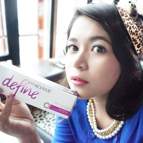 Look at my beautiful eyes~ ❤️👀 This is my first time using 1 Day Acuvue DEFINE in Natural Shine color 😘✨🌞 Congratulations for the new product of @acuvueid 🎉👍🎊 Be confident, and shine bright like a diamond #PengalamanPertama #acuvueid #acuvuedefine #1dayacuvuedefine #shinebright #diamond #royaleblue #exodus #kuningancity #clozetteid #productlaunching #softlens #kontaklens #colors #kawaii #beauty #beautyblogger