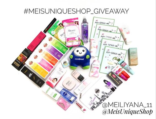 [Mini GIVEAWAY ALERT] Hi Uniquesss! Mei berencana untuk buka olshop baru nih.. Nah, sebelum upload banyak produk disana, Mei pengen bikin mini giveaway-nya.. Yuk, join #MeisUniqueShop_giveaway buat support olshop-ku..😊💞💞
.
Swipe ⬅️➡️ untuk melihat hadiahnya.. Fyi, Mei akan memilih 5 orang pemenang (3 untuk yang kelihatan paling niat ikutan dan 2 pemenang akan Mei pilih secara random dari repost)..
.
.
Caranya gampang banget!
1. Follow IG ku @meiliyana_11 & @MeisUniqueShop
2. Comment di foto ini, postingan mana yang paling kalian sukai di #meisUniqueBlog ( www.uniqueblogofmei.com)..
3. Subscribe Youtube Channel-ku 
Link: http://www.youtube.com/uniqueblogofmei (Mei Mei)
4. (Optional untuk menjadi pemenang repost) Repost foto ini & tag teman temanmu (Jangan lupa sertakan hashtag #MeisUniqueShop_giveaway ya 😀).. Repost boleh berkali kali
5. Periode giveaway:  7 Juni s/d 5 Juli 2019, pemenang akan diumumkan pada tgl 7 Juli 2019..
.
.
.
.
.
#giveaway #giveawayIndonesia
#ClozetteID #ClozetteDaily #kosmetik #skincare #bodycare #indonesia  #infokuisseru #beautygiveaway #infokuis #infogiveaway #Giveaway2019 #makeupGiveaway #bloggers #giveawaymakeup2019 #skincaregiveaway #makeup #indonesia #giveawayjkt  #infokuisseru #ivgbeauty #beautygiveaway #infokuis #infogiveaway