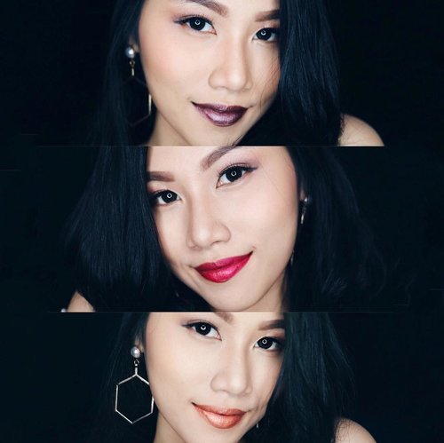 Playing colors with @lagirlindonesia Metallic liquid lipstick. Which color is your favorite? 
From top: Galvanize- Brilliant- Copper  #metalliclipstick #lagirlindonesia ㅤㅤ
ㅤㅤㅤㅤ
ㅤㅤ
ㅤㅤ
ㅤㅤ
ㅤㅤ
ㅤㅤ
ㅤㅤ
ㅤㅤ
#clozetteid #beautyblogger #indonesianfemaleblogger #beautyjunkie #makeupjunkie #lipstickswatch  #makeupaddict #makeupjunkie #eyeshadow #clozettestar #endorse  #indonesianblogger #Indonesianfemalebloggers #indonesianfashionblogger #beautyenthusiast #beautybloggerindonesia #makeuptutorial #muajakarta #femaleblogger #dailyupdate 
#bloggerindo #reviewblogger #bloggerswanted  #sociollabloggernetwork #reviewmakeup #tutorialmakeup #wakeupandmakeup