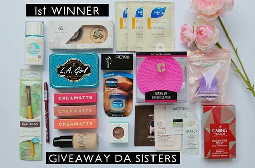 Hari Minggu nggak kemana-mana, mending ikutan birthday giveaway dari @dineaisah. Who's not thrilled with these products? 😆💕 #DASistersBlog
 #1stwinnerDASister