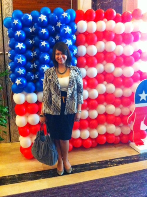 Red, White & Blue at the US Presidential Election Result Brunch
