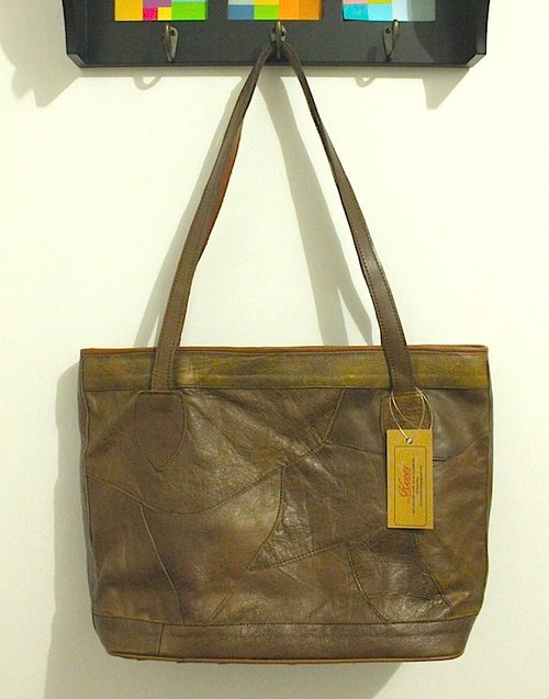 Love this new patchwork leather bag I found yesterday.  