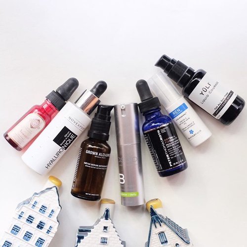 Another round of #deszellskincareempties. Some of these are emptied out months ago.

1⃣ #InFiore Nourrit, fave oil! Fave brand! Have the lovelies scent and really great for hydration and texture. 
2⃣ #Novexpert #Hyaluronique is HA serum, it hydrates all layers of skin. More hydrating than Indeed Labs Hydraluron, absorps faster but tad stickier than Dr Jart Water Up serum. Full review is on @femaledailynetwork where I compared the three. You can easily purchase it from @beautyboxind.
3⃣ #GrownAlchemist detox antioxidant serum. Texture so light, like water and it doesn't even feel gel-ish. Performance is on par with  Antipodes Worship. I just alternate between the two. Full review is on the blog. This is probably my second/third bottle.
4⃣ #ASAPSkincare Niacinamide, love the glow! The scent reminds me of SK-II FTE though. Currently the whole set of @asapskincare is on sale at @benscrub. You might want to chexk that out.
5⃣ #PeterThomasRoth Retinol Fusion PM is a kickass retinol serum. Really works on my skin texture and smooth out fine lines. Still tad drying compared to Verso but the texture is light and velvety. Full review on the blog.
6⃣ #RenSkincare Omega 3 oil is hydrating and is really great to boost your skin if you're feeling like it needed to regain its glow. You can easily get the same result from Novexpert 5 Omegas that I will recommend for more mature skin or Goodness Chia Seed Oil if you want something simpler and affordable. The Goodness oil is currently on sale at @tokotujuhpuluh.
7️⃣ Lastly, another oil that top the chart (if I have any). This #YuliSkincare Liquid Courage is not cheap but it's a really great oil serum rich in antioxidant. Texture is thick and probably if you have really oily skin you wouldn't like this. Full review is on the blog.