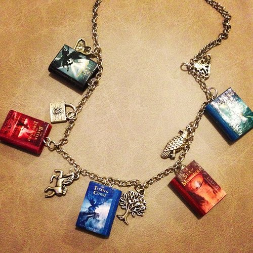 Percy Jackson charm necklace