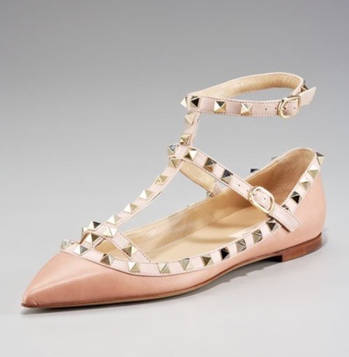 Valentino Rockstud Ankle Wrap Flats - in any color!