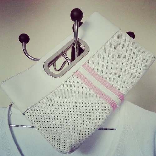 Ted baker white sweater and white clutch #recentpurchase #tedbaker #white #sweater #clutch #favouritecolor